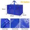 6 Pack Extra Large Moving Bags with Zippers & Carrying Handles, Heavy-Duty Storage Tote for Space Saving Moving Storage